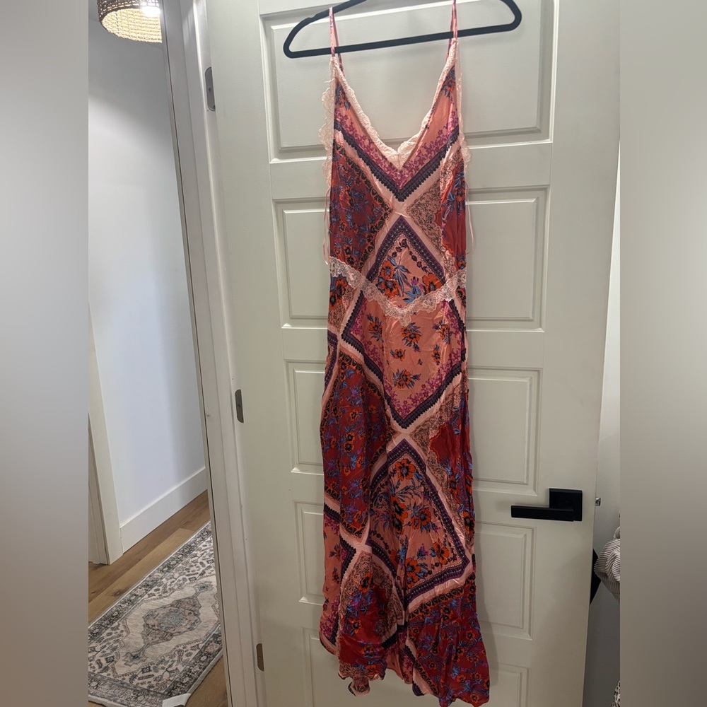 Free People Pink and Purple Maxi Dress